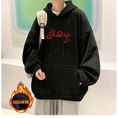 抖音供货、重磅360克现货加绒印花连帽卫衣HD019-1-LMWY44124-P40，男装卫衣，电商019-1