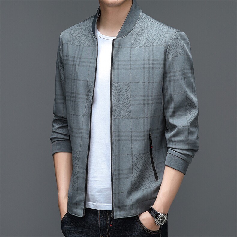 BJ22344钱塘2020-2中年男士春秋商务休闲简约百搭夹克外套P62,男装夹克,钱塘207-2