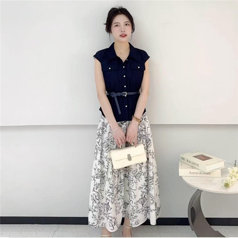 品质高级感轻奢2025新款夏季套装,女装套装/套裙,翩雅女装供货