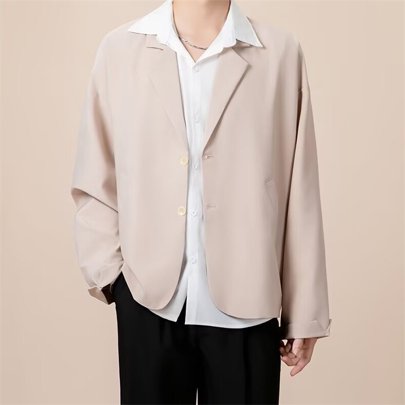 潮流原宿ins慵懒休闲西服外套男士春秋新款2844 P55图片
