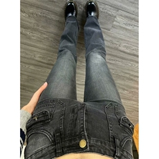 复古大码百搭显瘦高级感高腰显瘦牛仔裤女弹力微喇裤NY749，男装牛仔裤，星座1116A（原606A-3）