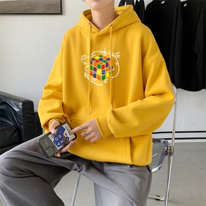 L2409P48秋装2023新款潮趣印花学生潮流男女情侣连帽卫衣图片