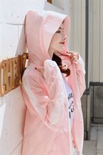 短款直筒薄款长袖2021年夏季件连帽短外套舒适修身纯色防晒衣，女装短外套，可可小西