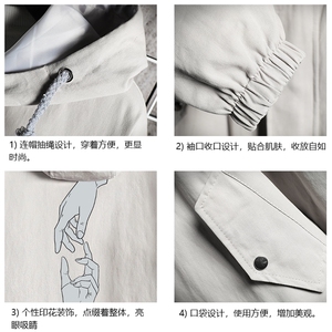 JK41147-P85 加棉款-P115 纯棉连帽夹克男士大码工装夹克男 网格图片