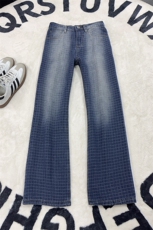 B221美式ins高街暗黑提花修身微喇牛仔裤LK26631-特P45控78，男装牛仔裤，电商B221