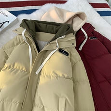 现货抖音得物二开三防加厚假两件拼接连帽棉衣冬季棉服LL9999，男装棉衣，电商A486