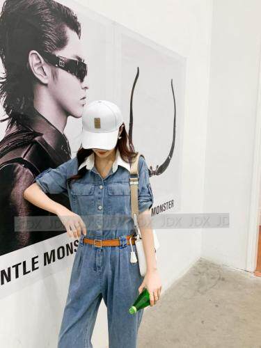 排单款夏季新款爆版白领可拆卸连体裤，女装连体裤，金地雪