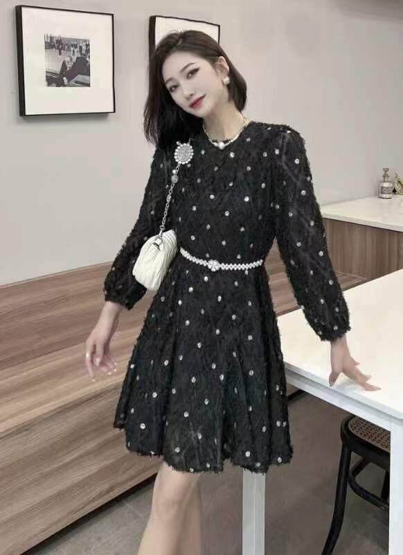 珍珠腰带喇叭裙，其它，迪蔓君翔