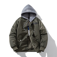 现货2色欧美街头酷炫棒球服飞行服夹克棉服外套，男装棉衣，电商A105