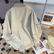 美式复古高街工装夹克潮牌男女休闲棒球春秋款外套JK0011-P70，男装夹克，星座308B-1