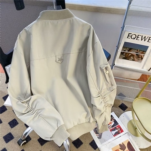 美式复古高街工装夹克潮牌男女休闲棒球春秋款外套JK0011-P70图片