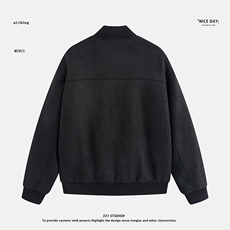 平铺~冬季麂皮绒棒球服棉衣外套E092/P128，男装棉衣，电商B331