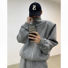 TZ03-P135潮流男女休闲运动套装开衫卫衣宽松直筒阔腿裤，男装休闲套装，电商B327