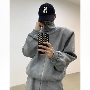 TZ03-P135  潮流男女休闲运动套装开衫卫衣宽松直筒阔腿裤图片
