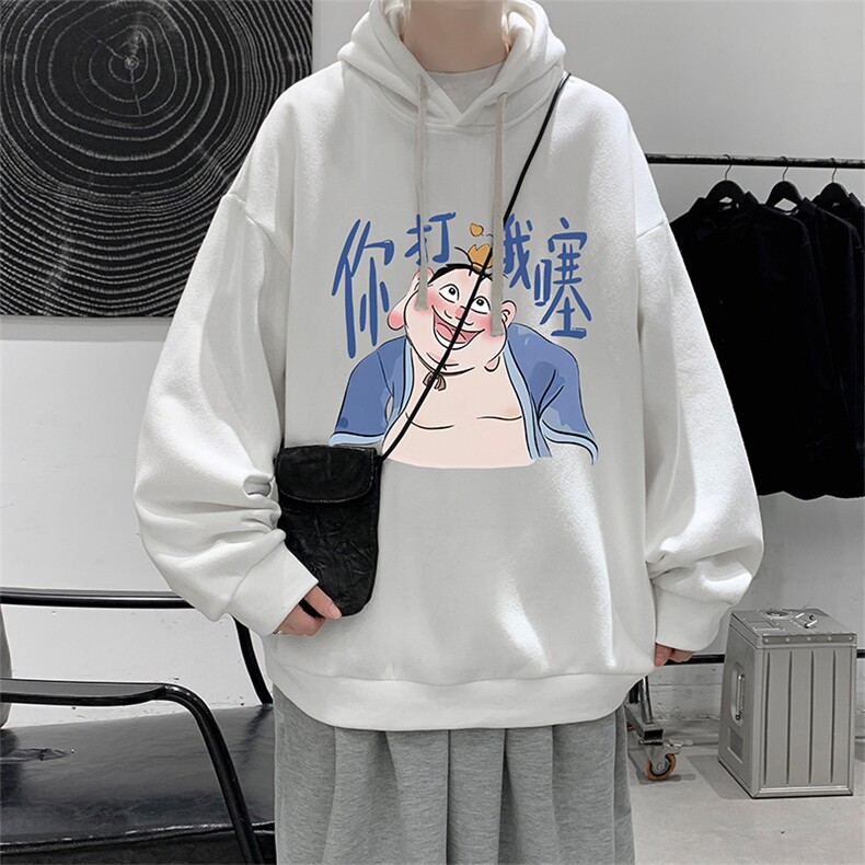 连帽卫衣男大码胖子帽衫大号运动服WY2437-P35图片