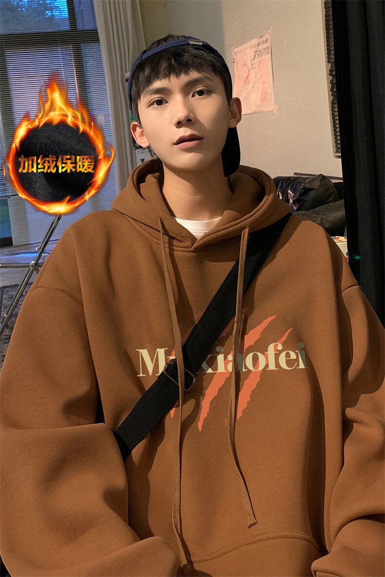 抖音供货、复合重磅加绒现货连帽卫衣宽松D223A-JR-WY2352-特P40,男装卫衣,电商019-1