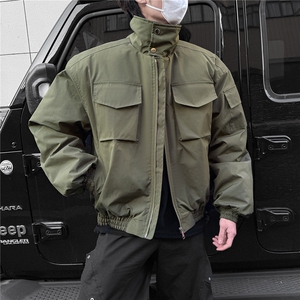 大货2025冬装飞行员夹克棉服厚外套男装冬季宽松立领棉衣S378特95图片