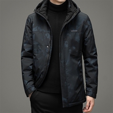 2023冬季新款商务休闲连帽迷彩休闲时尚羽绒服外套男LYC2085-P270，男装羽绒服，电商B212（原钱塘6029）