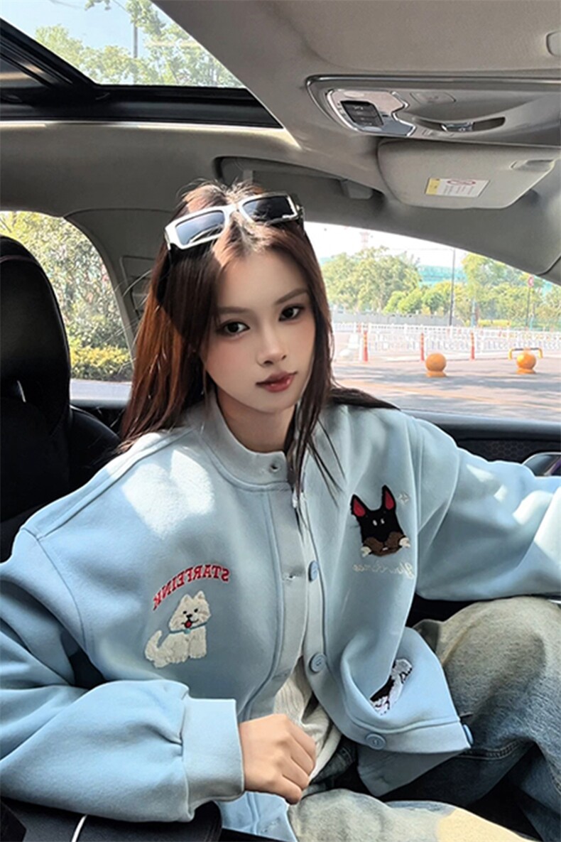 趣味毛巾绣慵懒开衫卫衣男女xh133-特p70,男装卫衣,电商B367