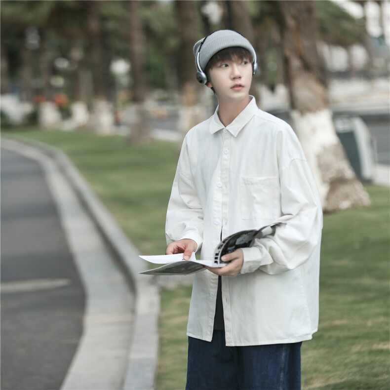 A158-CS68-P30特价纯色长袖衬衫，男装衬衫，电商A158