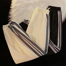 网红裤子男潮牌束脚运动华夫格休闲裤K7051P35