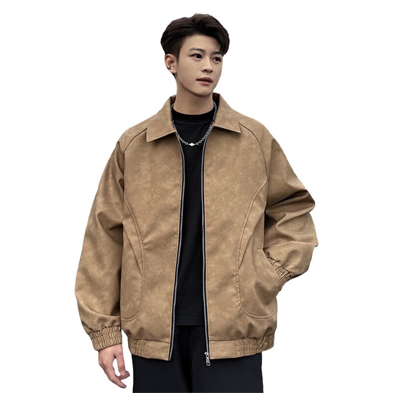 美式街头皮衣夹克男春季新款工装外套潮牌飞行夹克A436-1801-P75,男装夹克,电商A436