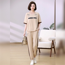 时尚休闲女装套装舒适百搭两件套显瘦宽松运动服，女装套装/套裙，叶笙衣