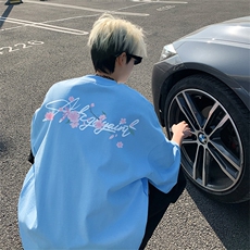 字母樱花抖音直播得物260克TB5135批28短袖220克纯棉T5135P23控39，男装T恤，电商C408-1(原B339-1)