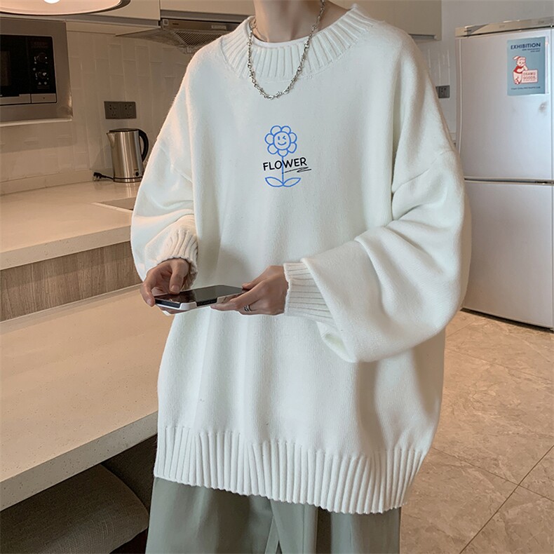 半高领毛衣男士大码针织衫男毛线衣男 M18274-P45 加绒款-P65图片