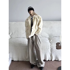 F825-P73座山雕工装外套男秋冬美式柳钉拼接设计感，男装工装外套，电商B323A