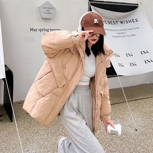 2023冬季新款肌理感90白鸭绒羽绒服女设计感小众时尚连帽加厚外套图片