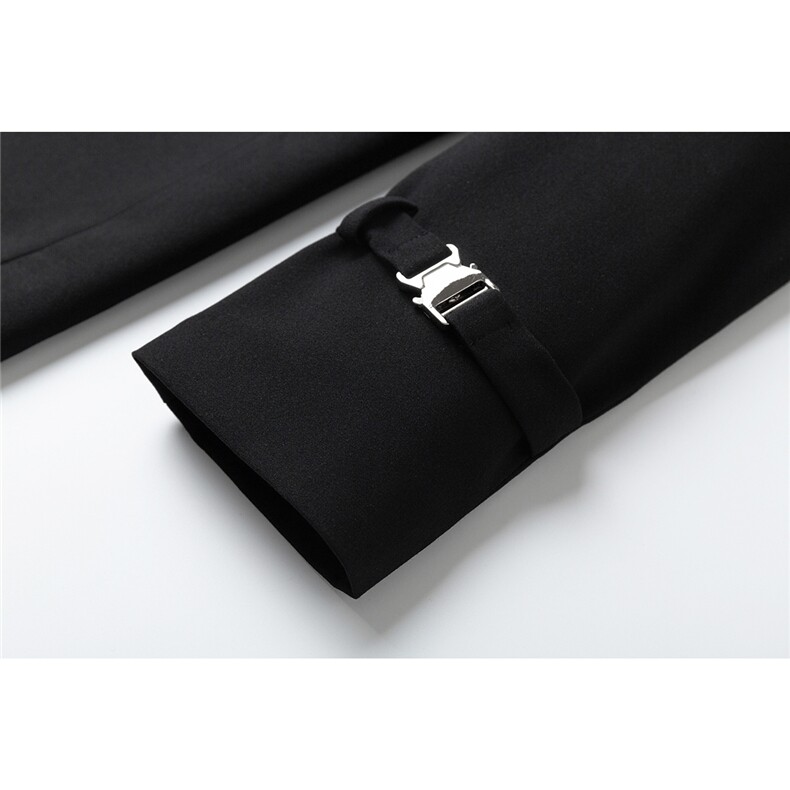 金属搭扣大码M-5XL西服男成分96%聚酯纤维4%氨纶XF78126P95控148,男装西服,星座226-1