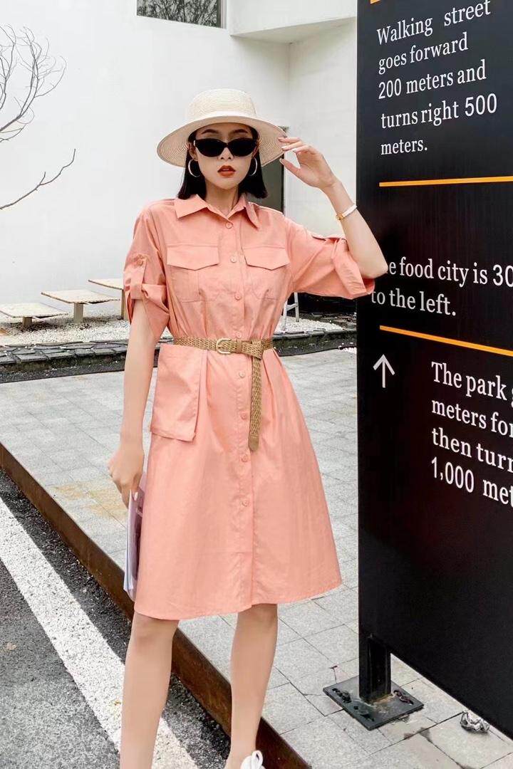 夏季新款连衣裙，女装连衣裙，果默