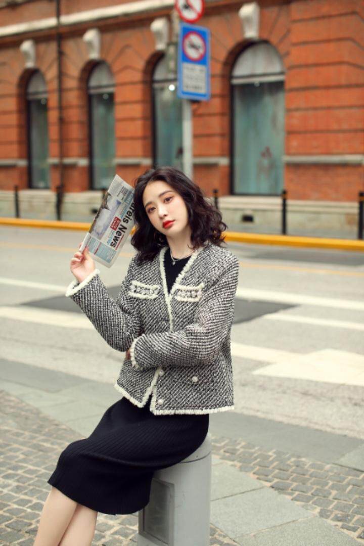 毛料小香风羽绒服（90绒），女装羽绒服，卡西姆