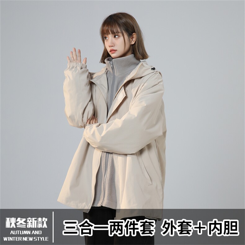 TH810101/P95春装防风防水冲锋衣大码三合一防水外套夹克男上衣,男装夹克,电商A141