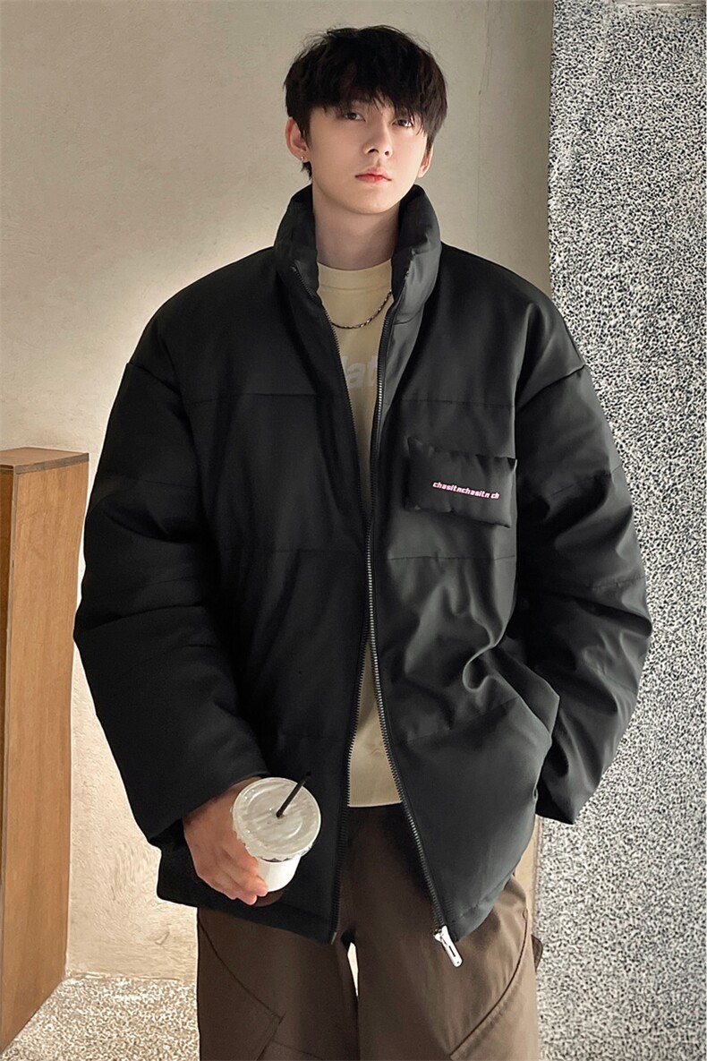 PU皮羽绒服男冬季新款港风宽松白鸭绒外套YR918-P150(控价198元,男装羽绒服,星座214-3