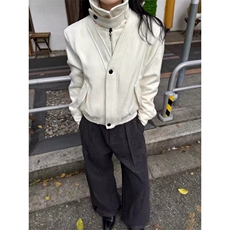 26春老钱风cleanfit净版正肩假两件外套W1980/特P100，女装短外套，电商B350