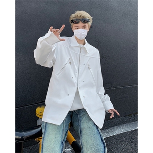男装衬衫24春季小众金属设计衬衫韩版长袖衬衣XZ514-2-202417-P78图片