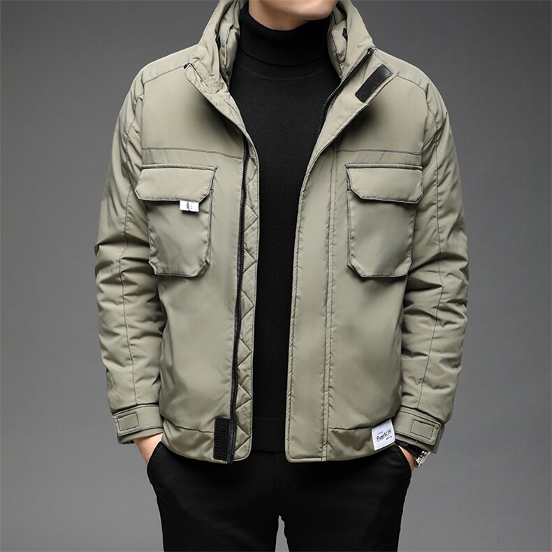中年男保暖外套立领爸爸装衣服羽绒服冬款上衣休闲BJY08197-P210,男装羽绒服,电商B212（原钱塘6029）