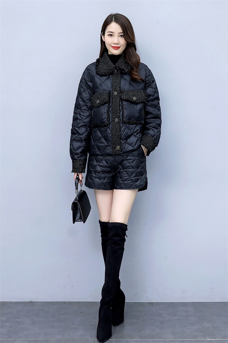 2021冬季新款时尚保暖棉服修身显瘦短款外套,女装棉衣/棉服,布芭啦