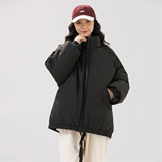 现货冬季美式休闲加厚雪山外套夹克立领纯色三防户外工装棉服，男装夹克，电商A486-1