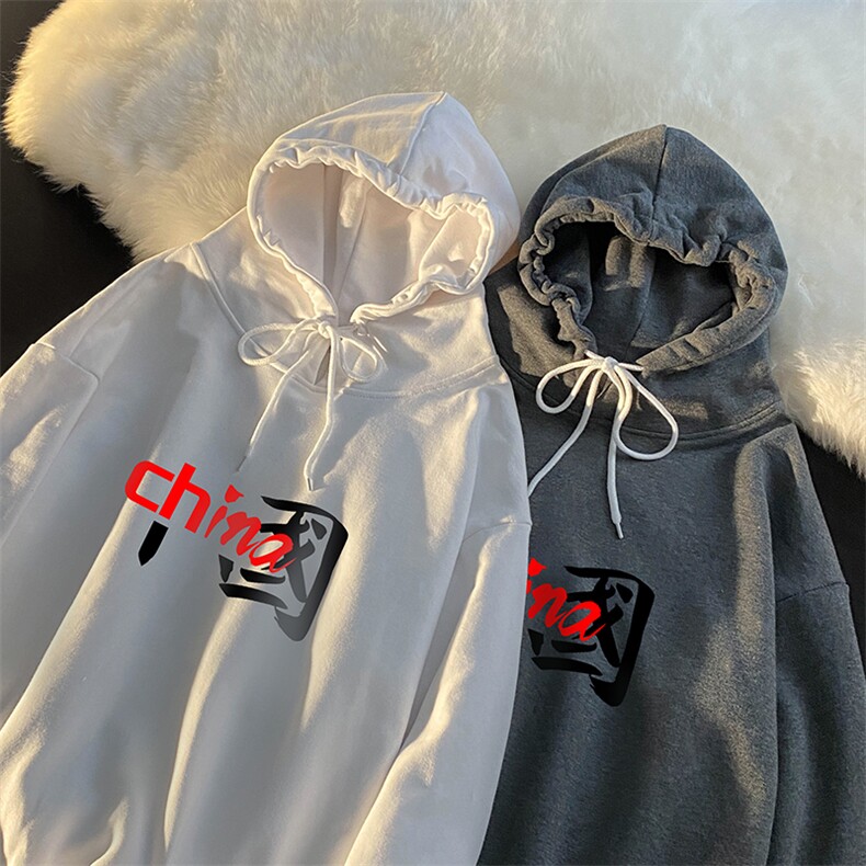 WY2189-P35加绒款-P40纯棉连帽卫衣男大码运动帽衫宽松薄外套男,男装卫衣,电商A040
