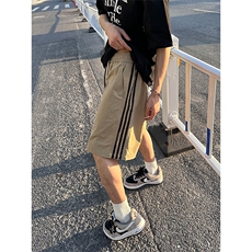 大量现货潮牌短裤男款夏季宽松显瘦条纹设计感速干裤DK708-P40，男装牛仔裤，电商A178