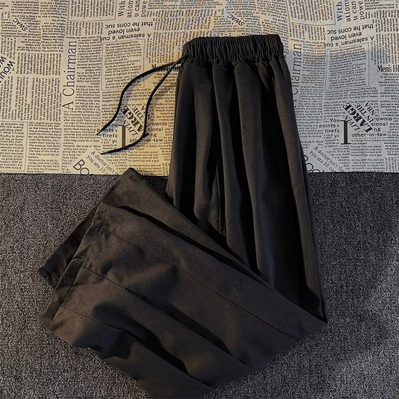 日系ins潮牌宽松工装裤男美式复古高街坠感直筒阔腿裤子QK77-P35,男装休闲裤,星座1008