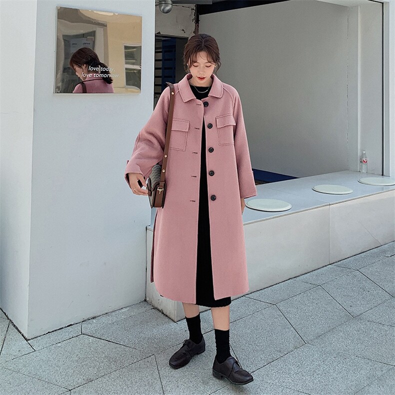 数据未测2021新款女式气质呢大衣Z122P175K258,女装毛呢外套,浙宝296A