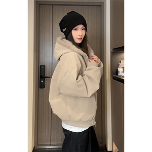 抗寒蓄热PU皮荔枝纹座山雕连帽保暖棉衣男女外套M24988-特P85图片