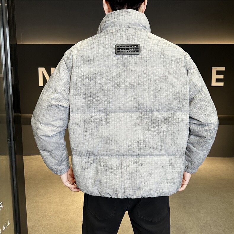 冬季店主风新款立领标羽绒服男短款保暖羽绒外套Y12032-P230,男装羽绒服,电商A237