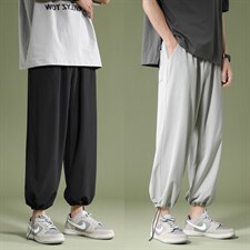 夏新款宽松直筒西裤冰丝清凉休闲裤男2023-特批20图片