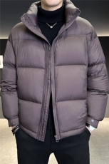 90%标白鸭绒2025冬季高品质无胆穿刺宽松羽绒服外套M675-P360，男装羽绒服，电商A413