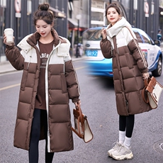 《现货》新款长款过膝韩版修身收腰时尚加厚羽绒服白鸭绒，女装羽绒服，众宇琦